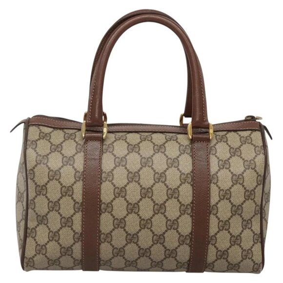 GUCCI GG Supreme Web Sherry Line Bag PVC Beige Gold 002 615 6838 Auth 141971 - Picture 3 of 16